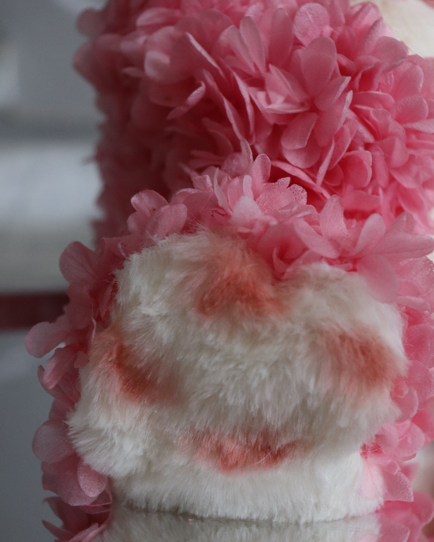 LOTSO Strawberry Bear Preserved Flower Figurine Box