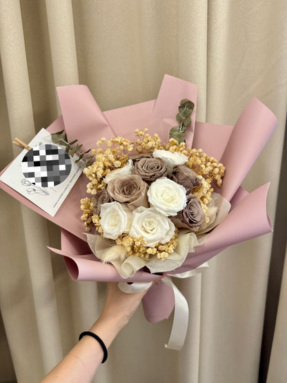Preserved Mixed Roses Bouquet