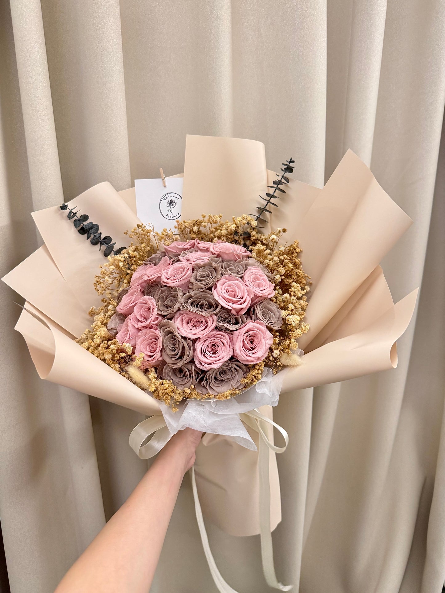 30 Stalks Preserved Rose Bouquet