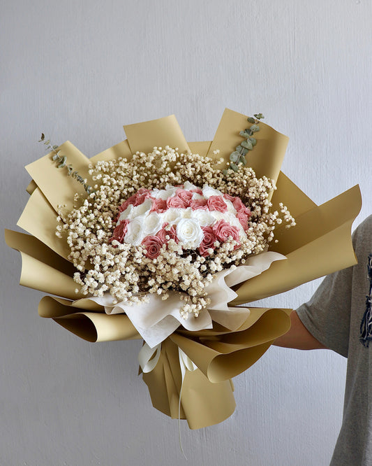 50 Stalks Preserved Rose Bouquet