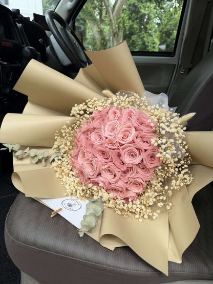 30 Stalks Preserved Rose Bouquet