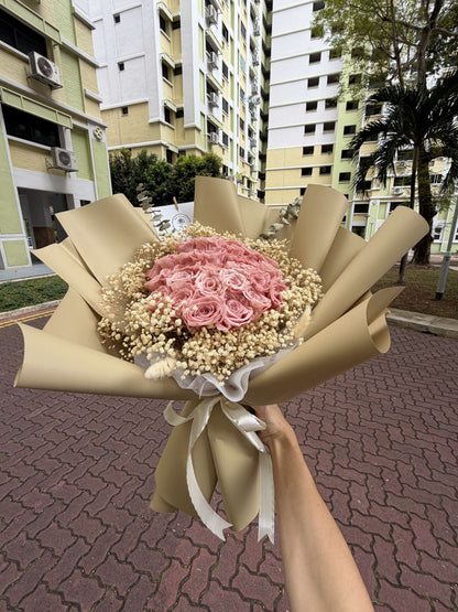 30 Stalks Preserved Rose Bouquet