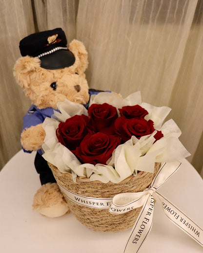 POLICE Handmade Teddy Bear Box