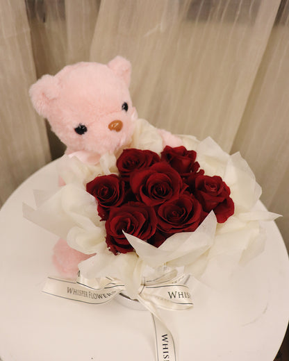 7 Stalk Preserved Rose Box