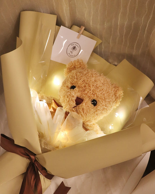 Teddy Bear Bouquet with Fairy Light