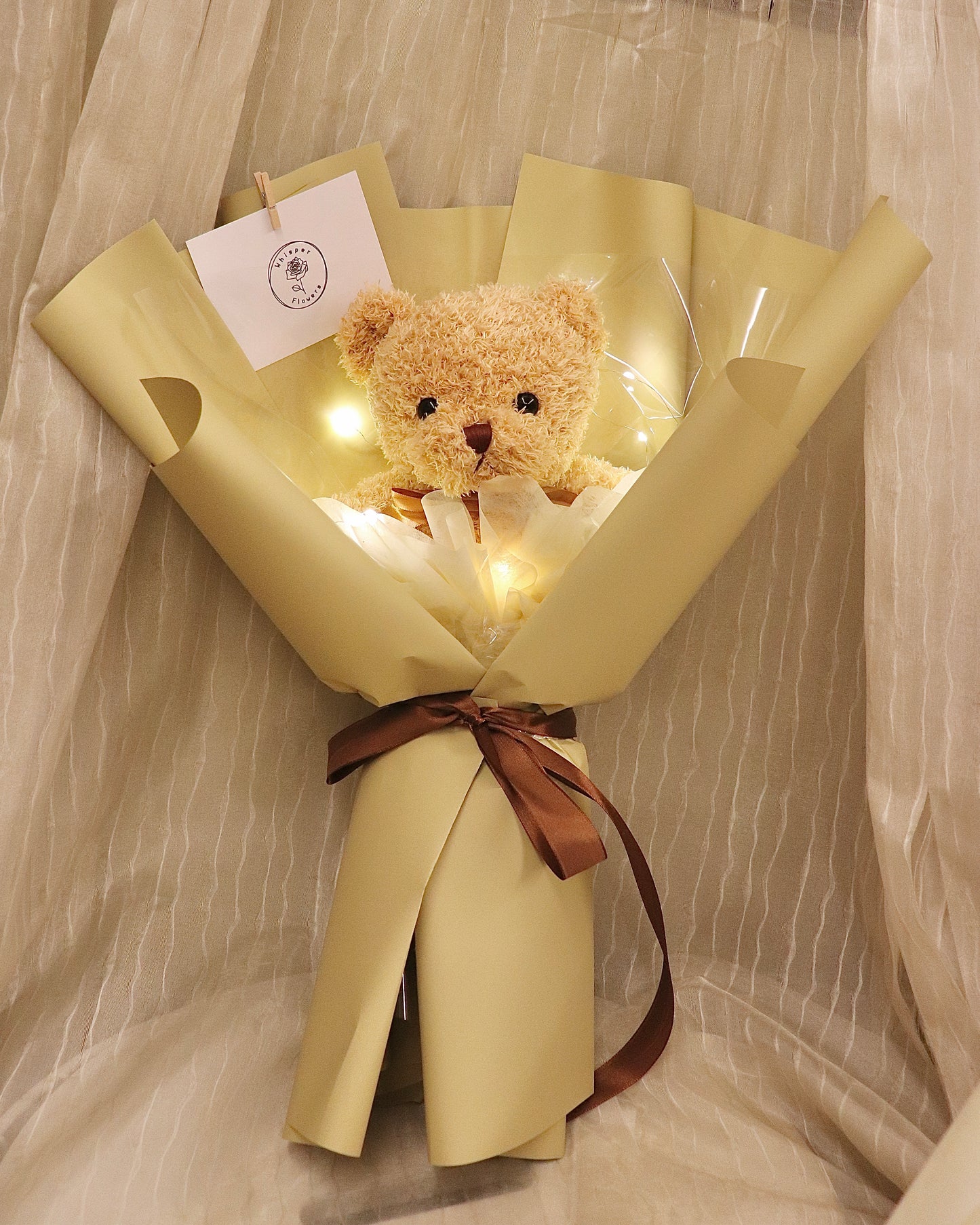 Teddy Bear Bouquet with Fairy Light