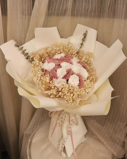 30 Stalks Preserved Rose Bouquet