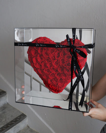 Classic Preserved Rose Box (Heart)