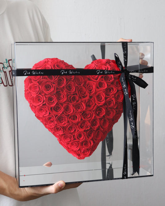 Classic Preserved Rose Box (Heart)