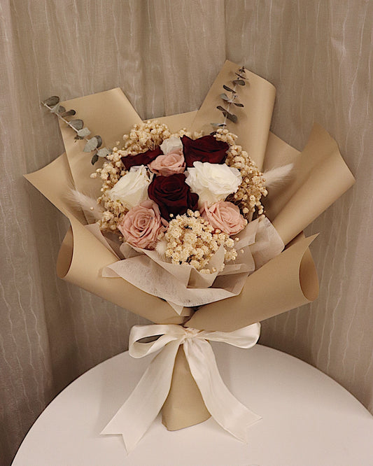 Preserved Mixed Roses Bouquet