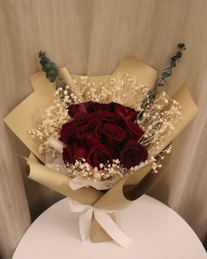 Preserved Red Roses Bouquet