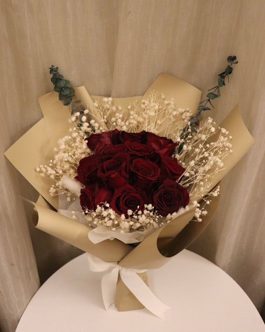 Preserved Red Roses Bouquet