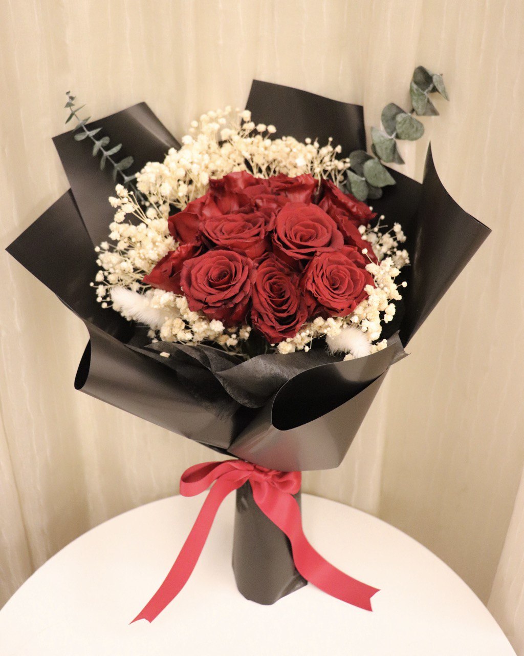 Preserved Red Roses Bouquet