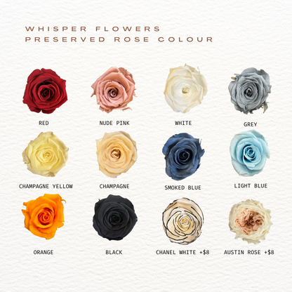 NS Milestone White Preserved Roses Bouquet